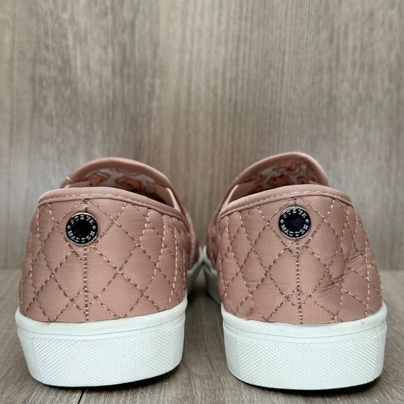 Steve Madden Shoes Womens Sz 5 ECENTRCQ Quilted Slip On Loafer Sneaker Pink - Picture 4 of 11
